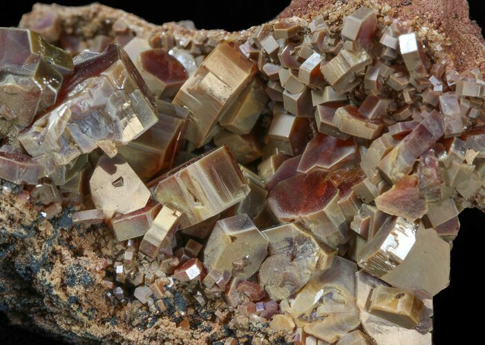 Large Vanadinite Crystals on Matrix - Morocco #42203